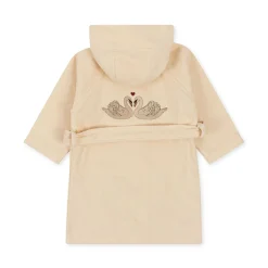 Konges Sløjd Frottebadekabe Med Broderi - Swan* Håndklæder & Badekåber