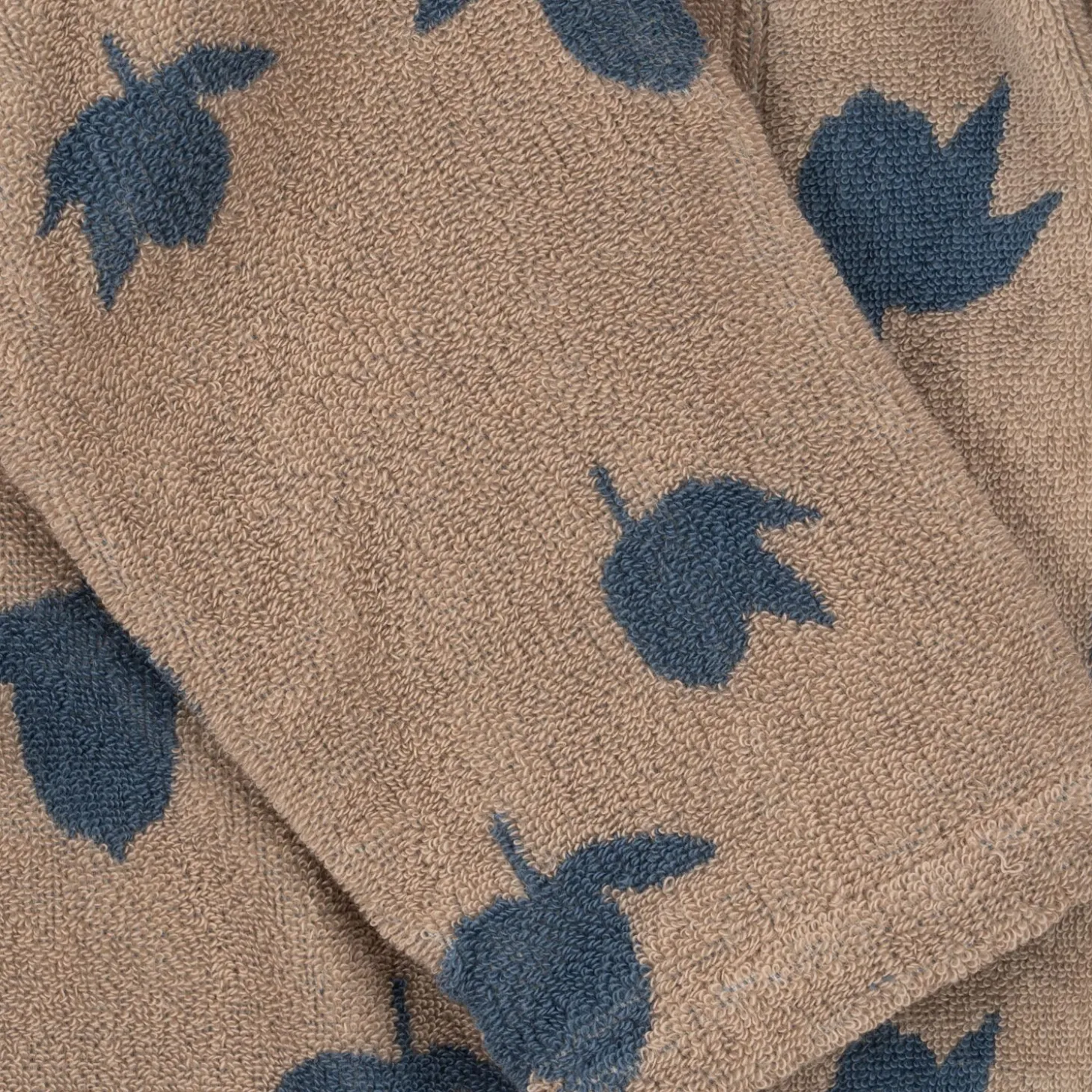 Konges Sløjd Frottebadekabe Med Jacquardmonster, - Lemon* Håndklæder & Badekåber