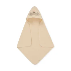 Konges Sløjd Frottehandklaede Med Broderi - Swan* Håndklæder & Badekåber