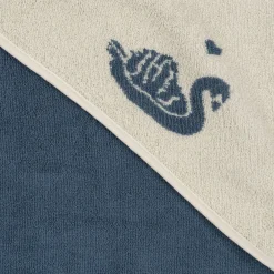 Konges Sløjd Frottehandklaede Med Jacquardmonster - Swan* Håndklæder & Badekåber