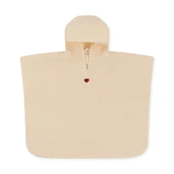 Konges Sløjd Frotteponcho Med Broderi - Swan* Håndklæder & Badekåber