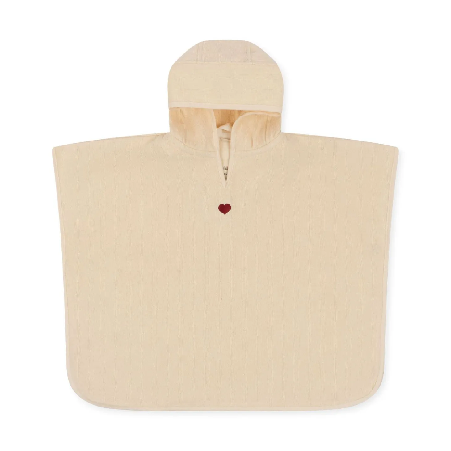 Konges Sløjd Frotteponcho Med Broderi - Swan* Håndklæder & Badekåber