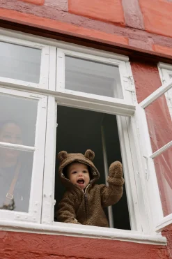 Konges Sløjd Grizz Teddy Babyvanter - Shitake*Born Vinter-Accessories