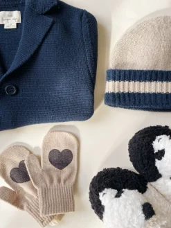 Konges Sløjd Hardy Strikket Hue - Beige Melange*Born Hatte & Huer