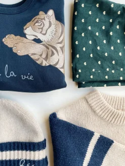 Konges Sløjd Hardy Strikket Hue - Beige Melange*Born Hatte & Huer