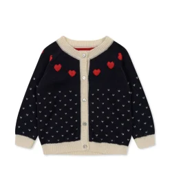 Konges Sløjd Heart Cardigan - Navy*Born Cardigans