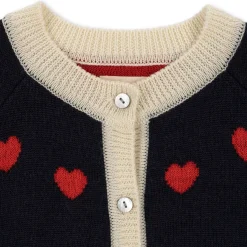 Konges Sløjd Heart Cardigan - Navy*Born Cardigans