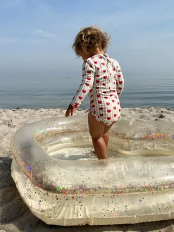 Konges Sløjd Hjerteformet Badebassin - Transparent Cream* Badebassiner