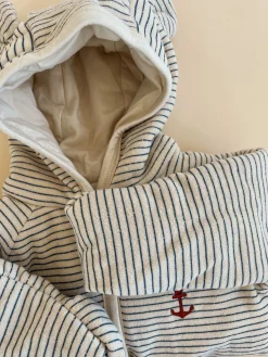 Konges Sløjd Itty Heldragt Med Haette - Stripe Bluie*Born Koredragter