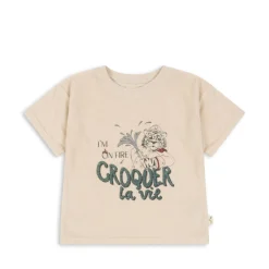 Konges Sløjd Itty T-Shirt - Antique White*Born Overdele