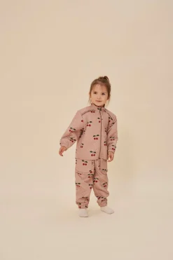 Konges Sløjd Jersey Termobukser Med Flaeser - Ma Grande Cerise Blush*Born Termotøj