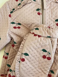 Konges Sløjd Jersey Termojakke Med Flaeser - Ma Grande Cerise Blush*Born Termotøj