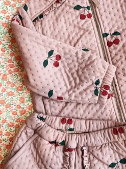 Konges Sløjd Jersey Termojakke Med Flaeser - Ma Grande Cerise Blush*Born Termotøj
