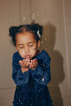 Konges Sløjd Jingle Kjole Med Glimmer - Etoile Multi Sparkle*Born Kjoler & Nederdele