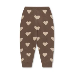 Konges Sløjd Lapis Jacquard Strik Bukser - Bunny Brown Melange*Born Bukser & Shorts