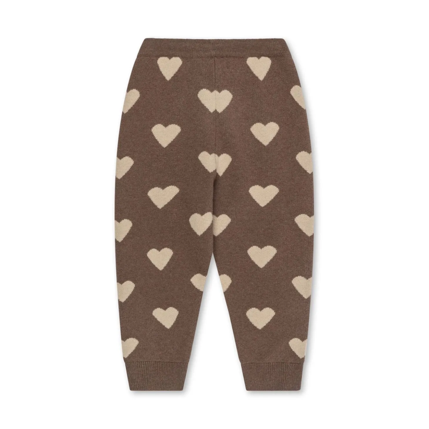 Konges Sløjd Lapis Jacquard Strik Bukser - Bunny Brown Melange*Born Bukser & Shorts