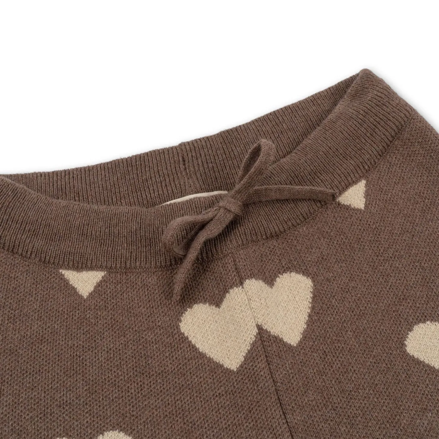 Konges Sløjd Lapis Jacquard Strik Bukser - Bunny Brown Melange*Born Bukser & Shorts