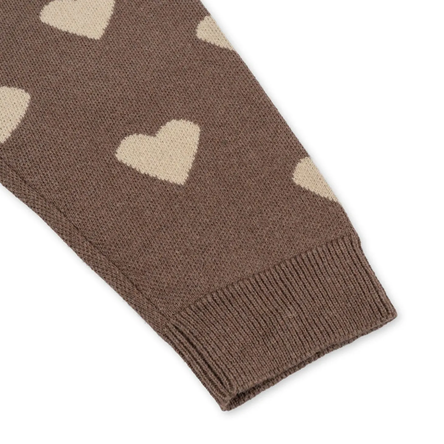 Konges Sløjd Lapis Jacquard Strik Bukser - Bunny Brown Melange*Born Bukser & Shorts