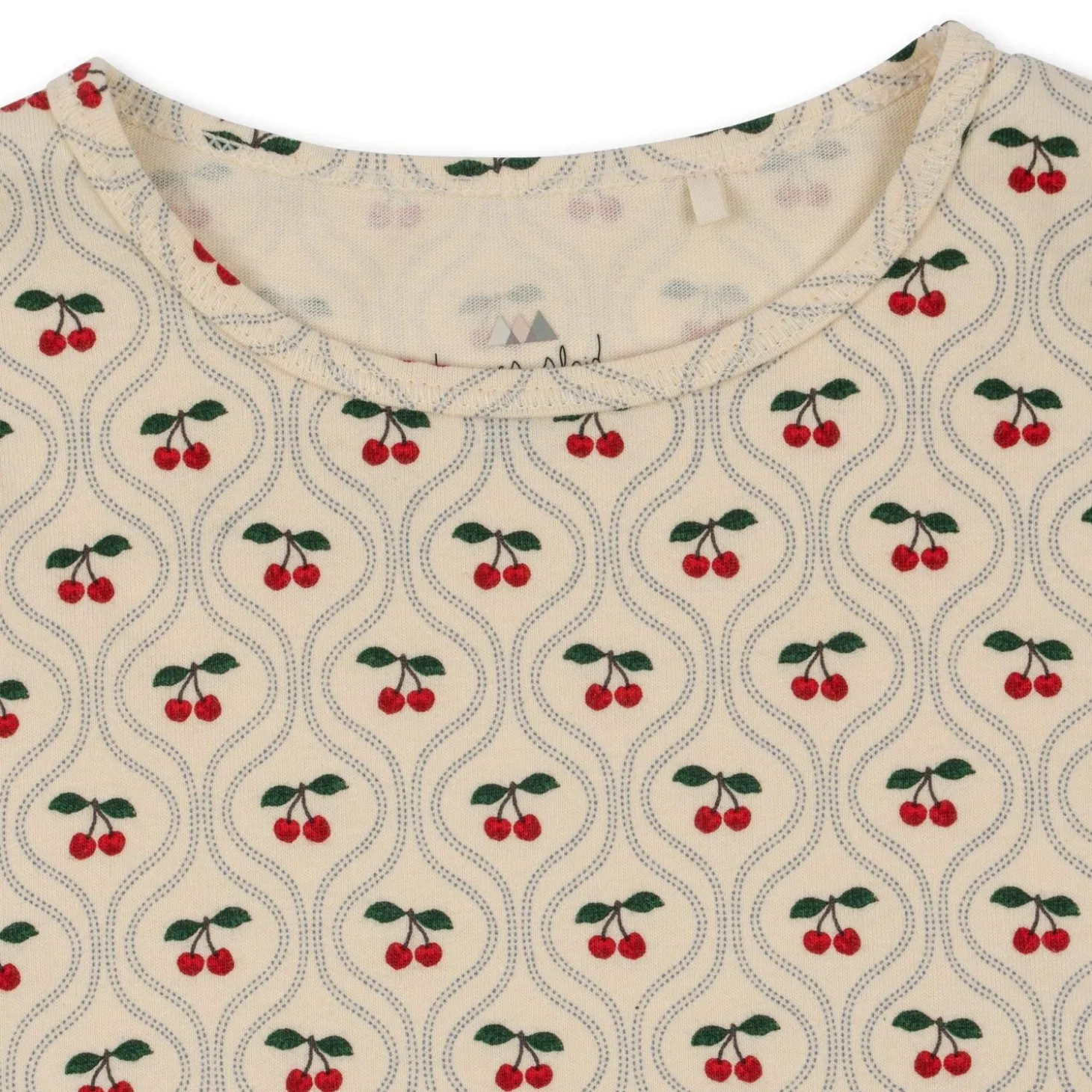 Konges Sløjd Lin Kjole - Cherry Motif*Born Kjoler & Nederdele
