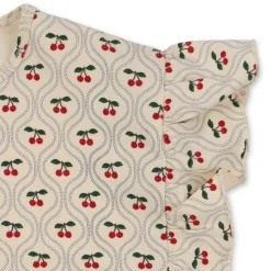 Konges Sløjd Lin Saet Med Flaeser - Cherry Motif*Born Overdele