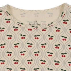 Konges Sløjd Lin Saet Med Flaeser - Cherry Motif*Born Overdele