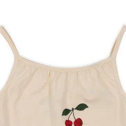 Konges Sløjd Lin Stroptop Med Flaeser - Ma Grande Cerise*Born Overdele