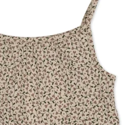 Konges Sløjd Lin Stroptop Med Flaeser - Milk Tank*Born Overdele