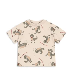 Konges Sløjd Lin T-Shirt - Dansosaurus*Born Overdele