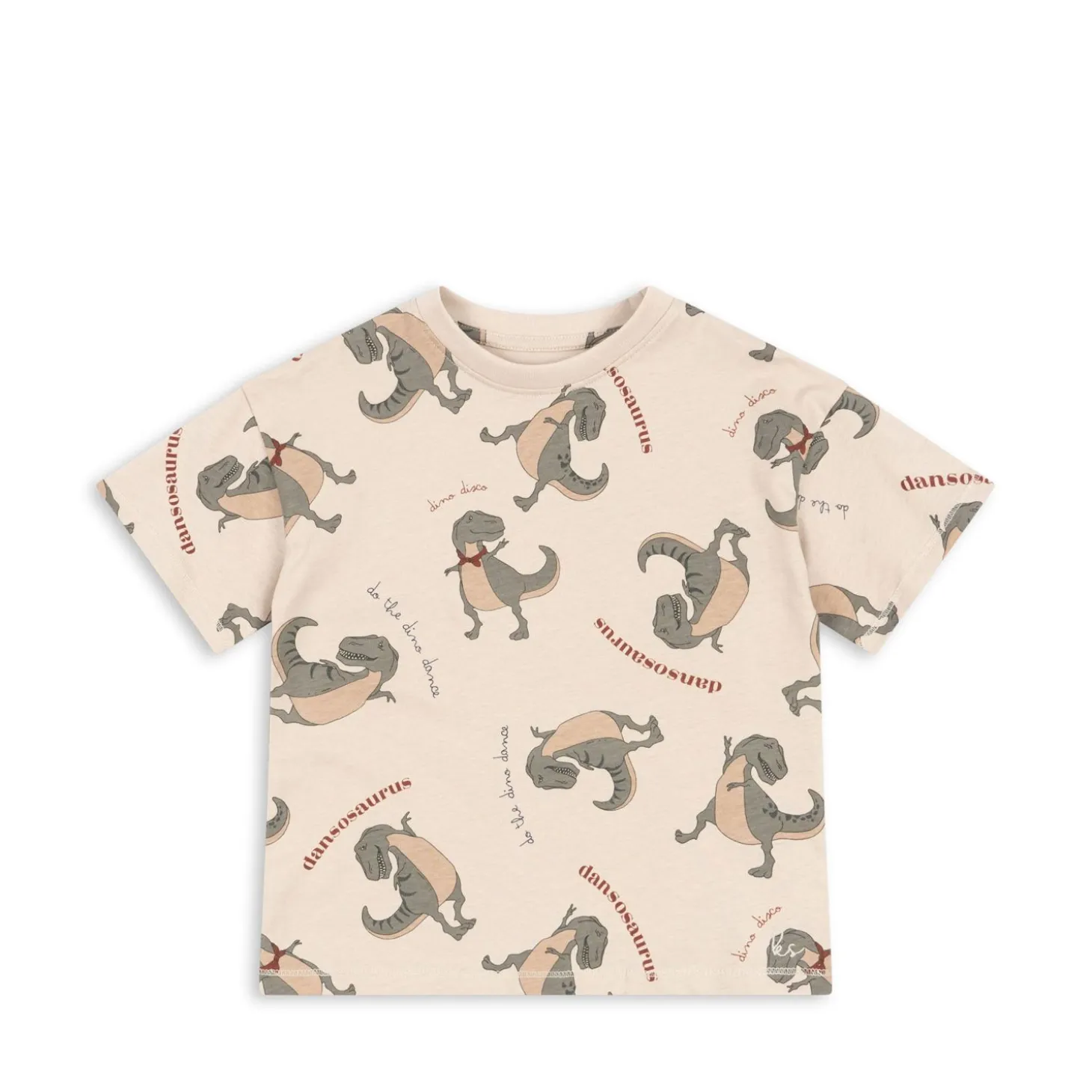 Konges Sløjd Lin T-Shirt - Dansosaurus*Born Overdele