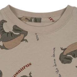 Konges Sløjd Lin T-Shirt - Dansosaurus*Born Overdele