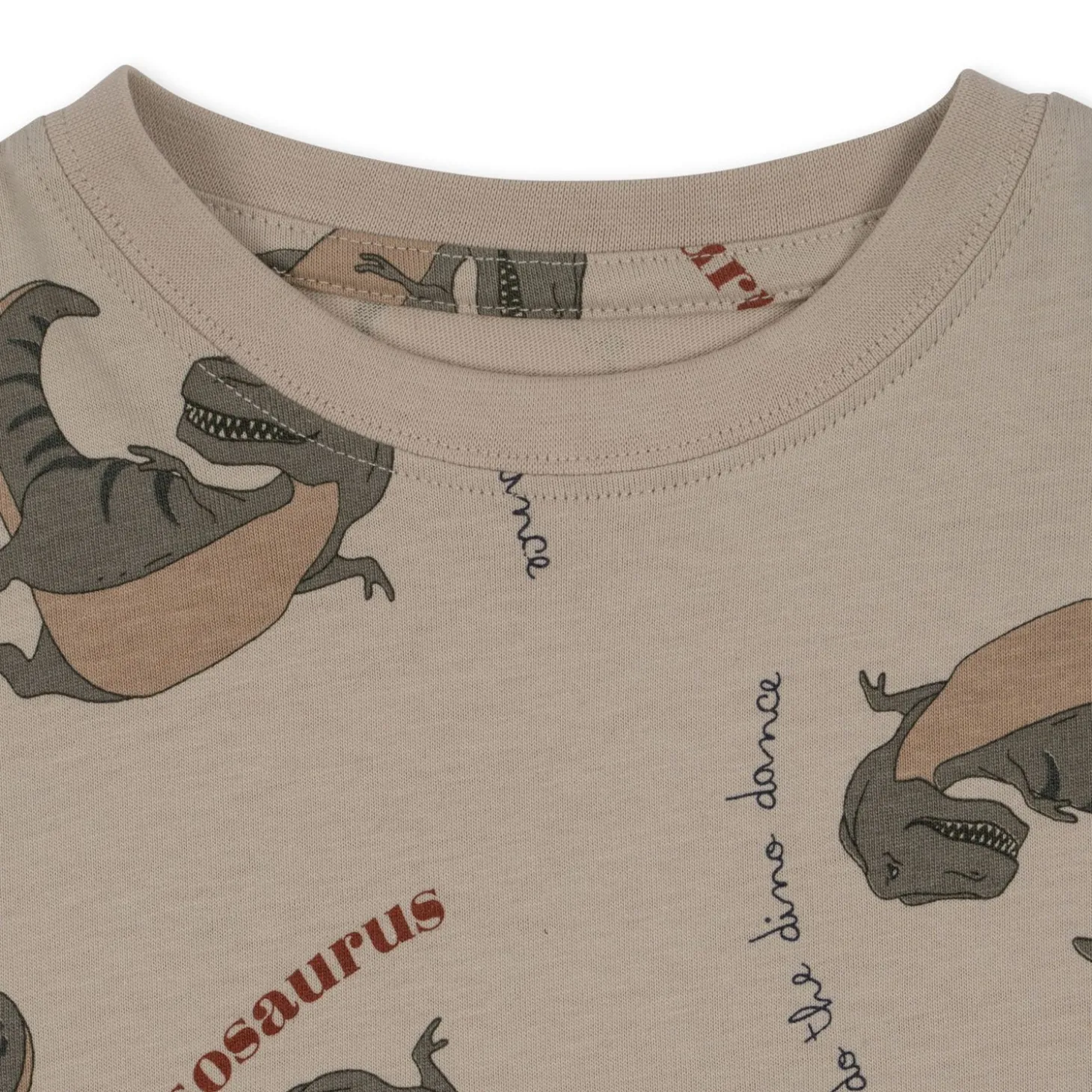 Konges Sløjd Lin T-Shirt - Dansosaurus*Born Overdele