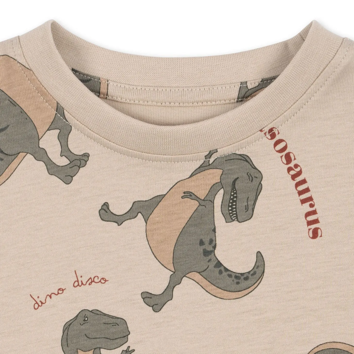 Konges Sløjd Lin T-Shirt - Dansosaurus*Born Overdele