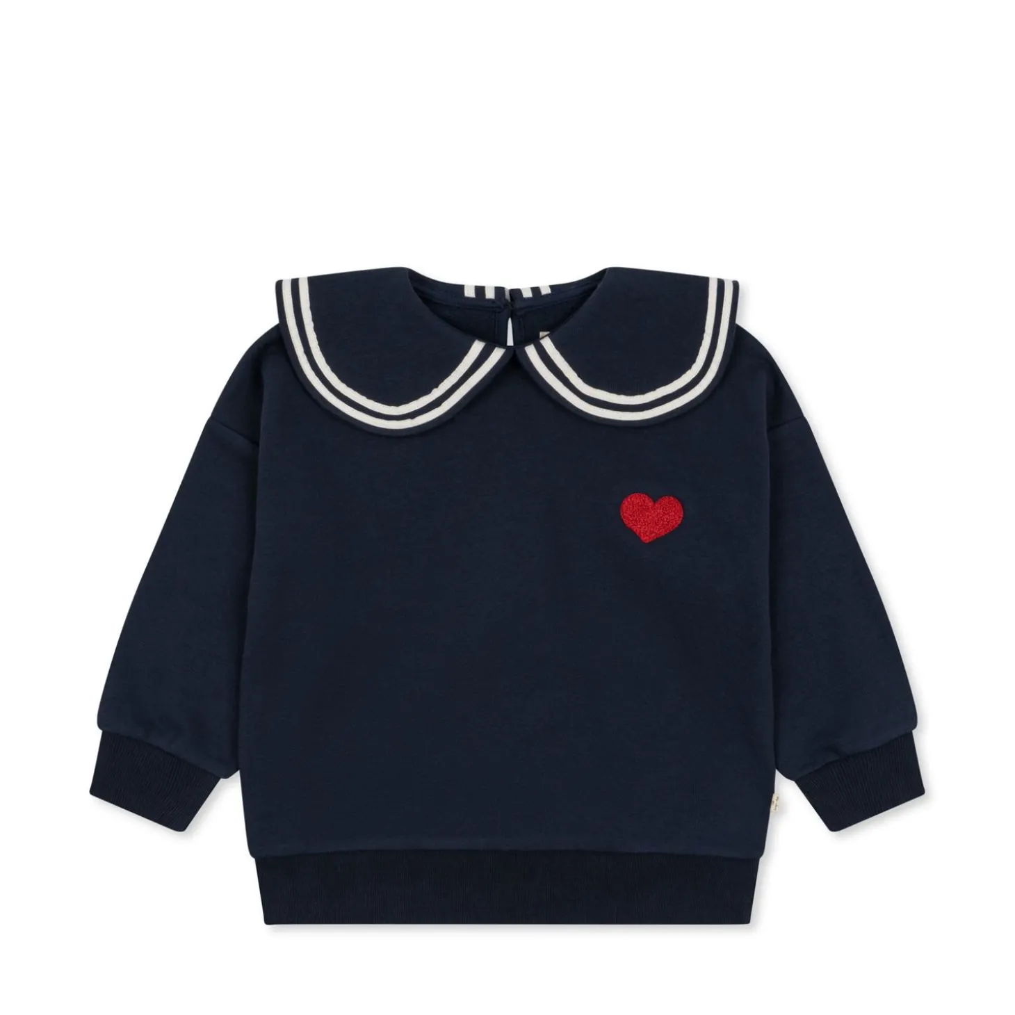 Konges Sløjd Lou Betty Sweatshirt Med Krave - Total Eclipse*Born Overdele