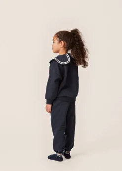 Konges Sløjd Lou Betty Sweatshirt Med Krave - Total Eclipse*Born Overdele