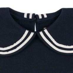 Konges Sløjd Lou Betty Sweatshirt Med Krave - Total Eclipse*Born Overdele