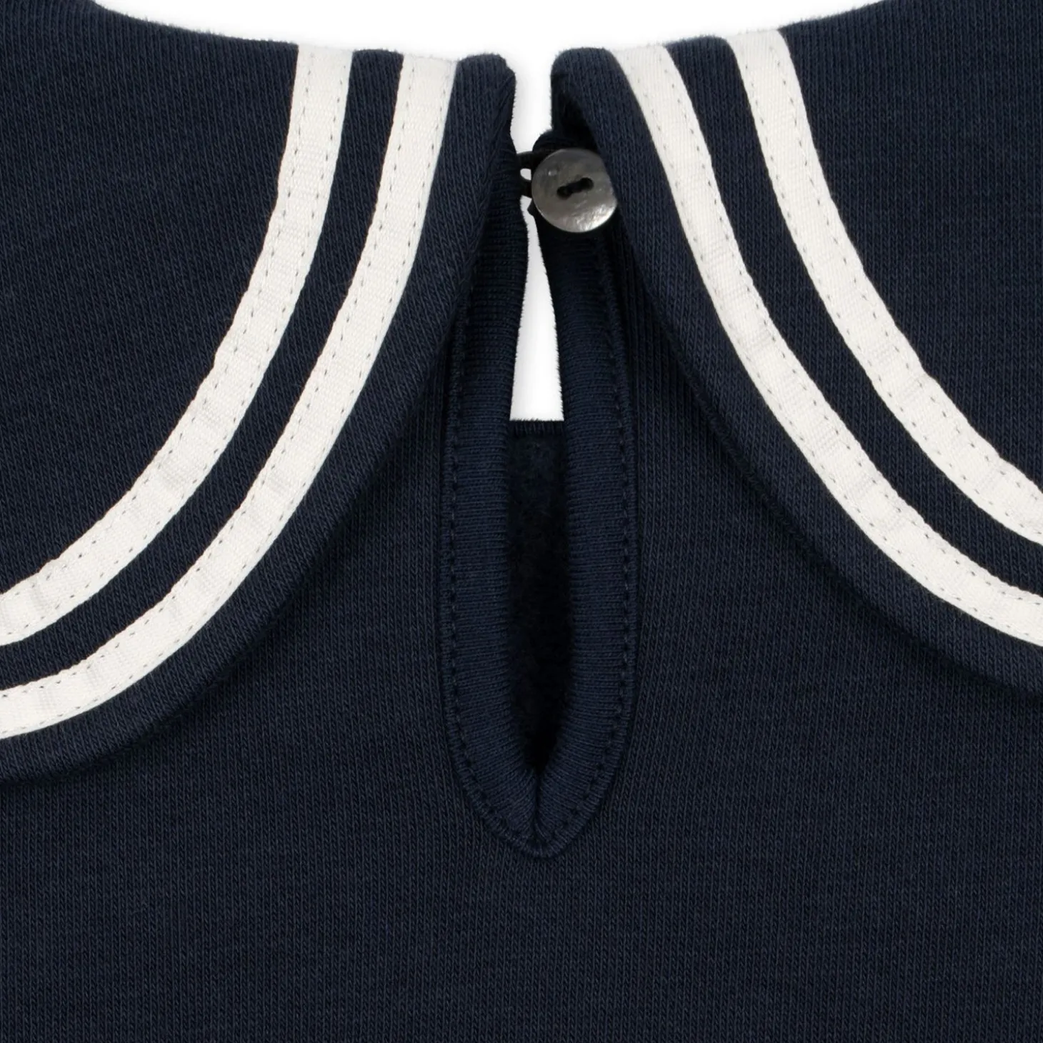 Konges Sløjd Lou Betty Sweatshirt Med Krave - Total Eclipse*Born Overdele