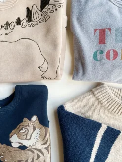 Konges Sløjd Lou Dinosaurpigge - Oxford Tan*Born Strik & Sweats