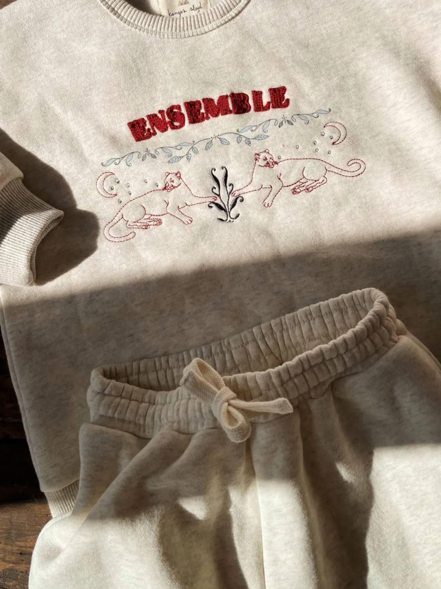 Konges Sløjd Lou Sweatshirt - Grey Melange*Born Overdele
