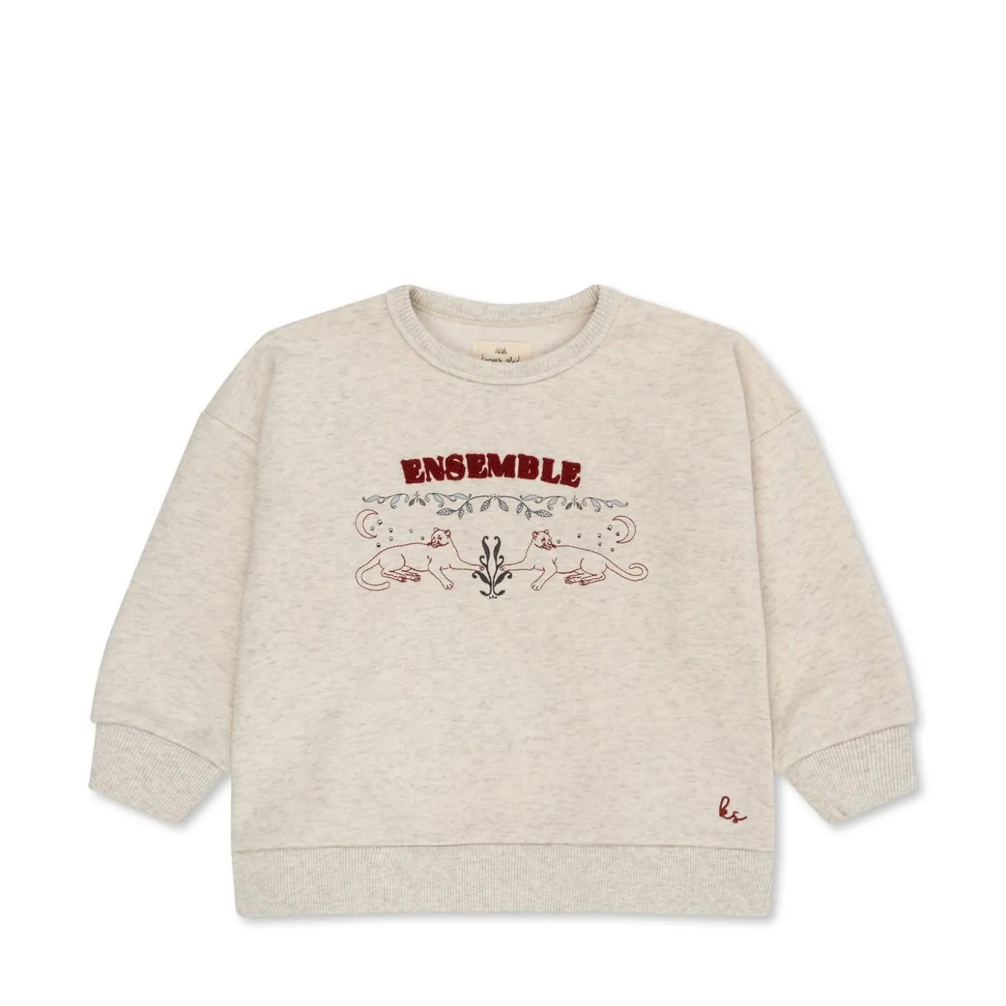 Konges Sløjd Lou Sweatshirt - Grey Melange*Born Overdele