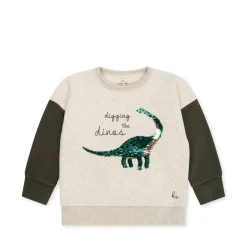 Konges Sløjd Lou Sweatshirt - Off White Melange*Born Overdele