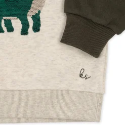 Konges Sløjd Lou Sweatshirt - Off White Melange*Born Overdele