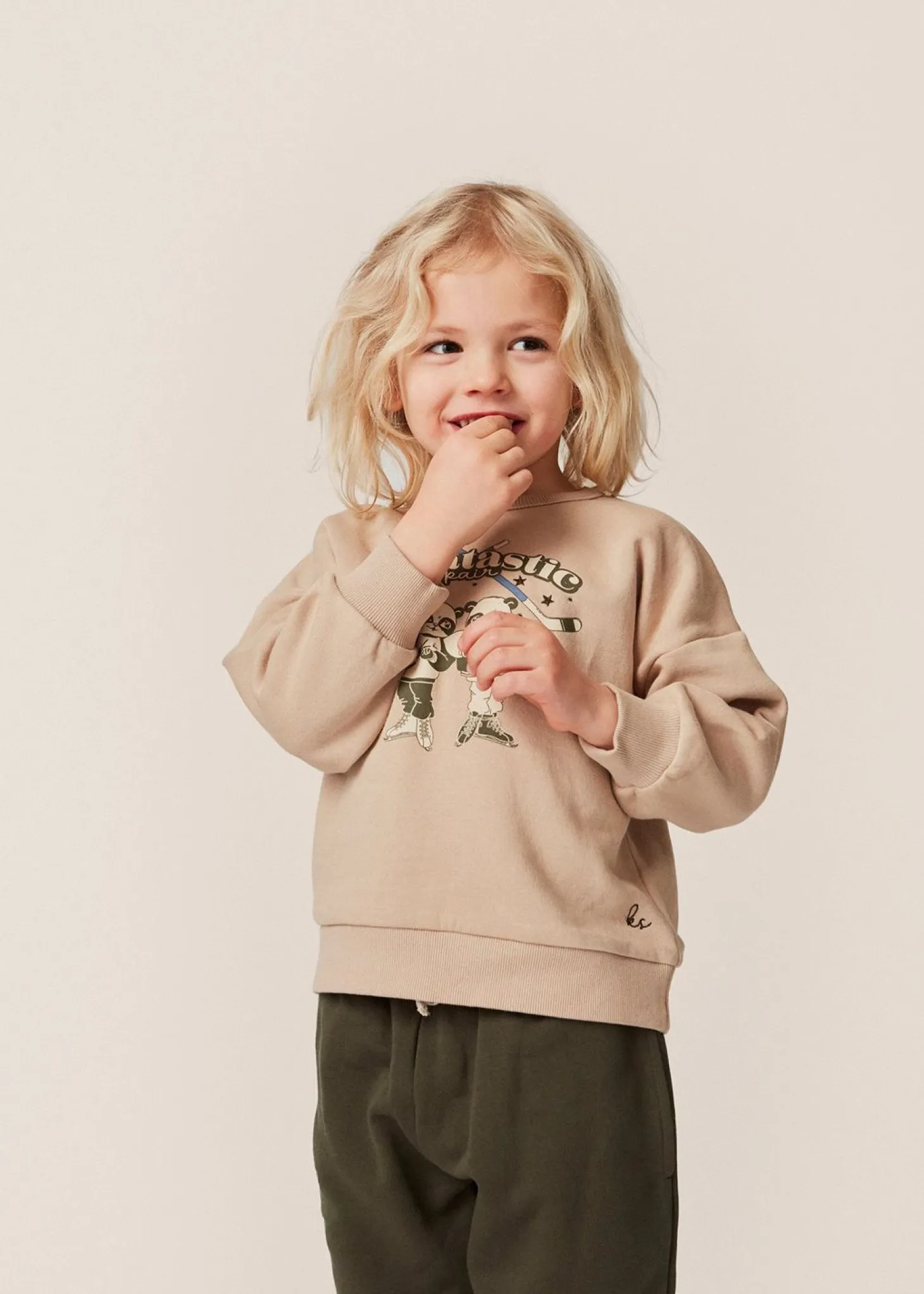Konges Sløjd Lou Sweatshirt - Oxford Tan*Born Overdele