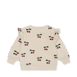 Konges Sløjd Lou Sweatshirt Med Flaeser - Ma Grande Cerise*Born Overdele
