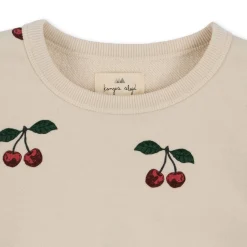 Konges Sløjd Lou Sweatshirt Med Flaeser - Ma Grande Cerise*Born Overdele