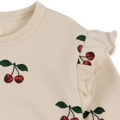 Konges Sløjd Lou Sweatshirt Med Flaeser - Ma Grande Cerise*Born Overdele