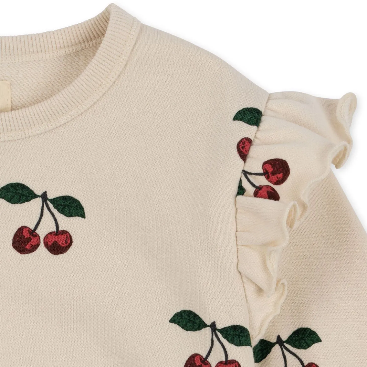 Konges Sløjd Lou Sweatshirt Med Flaeser - Ma Grande Cerise*Born Overdele
