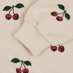 Konges Sløjd Lou Sweatshirt Med Flaeser - Ma Grande Cerise*Born Overdele