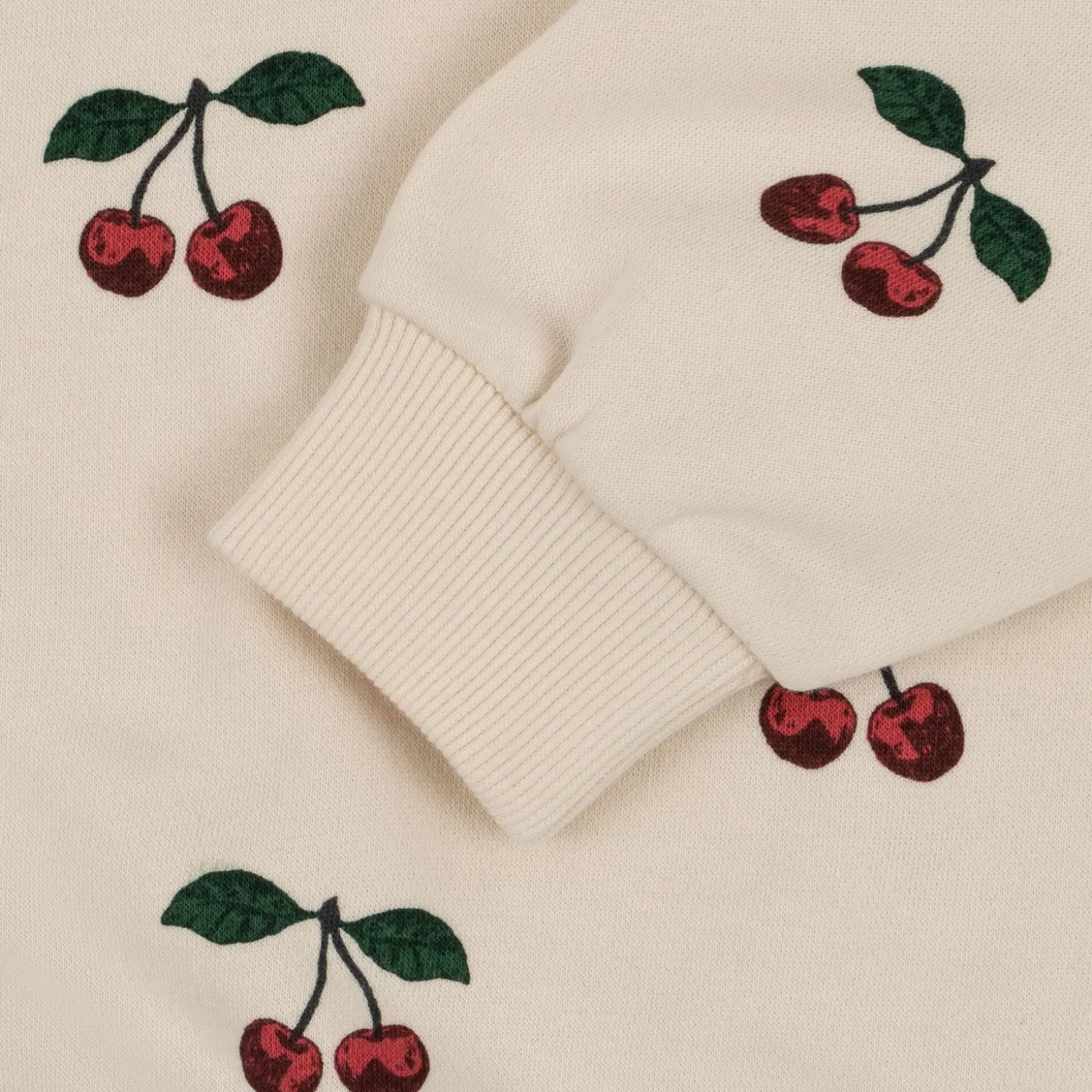 Konges Sløjd Lou Sweatshirt Med Flaeser - Ma Grande Cerise*Born Overdele