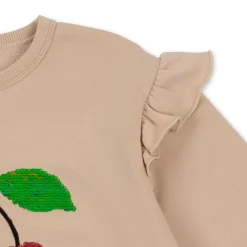 Konges Sløjd Lou Sweatshirt Med Flaeser - Smoke Gray*Born Overdele