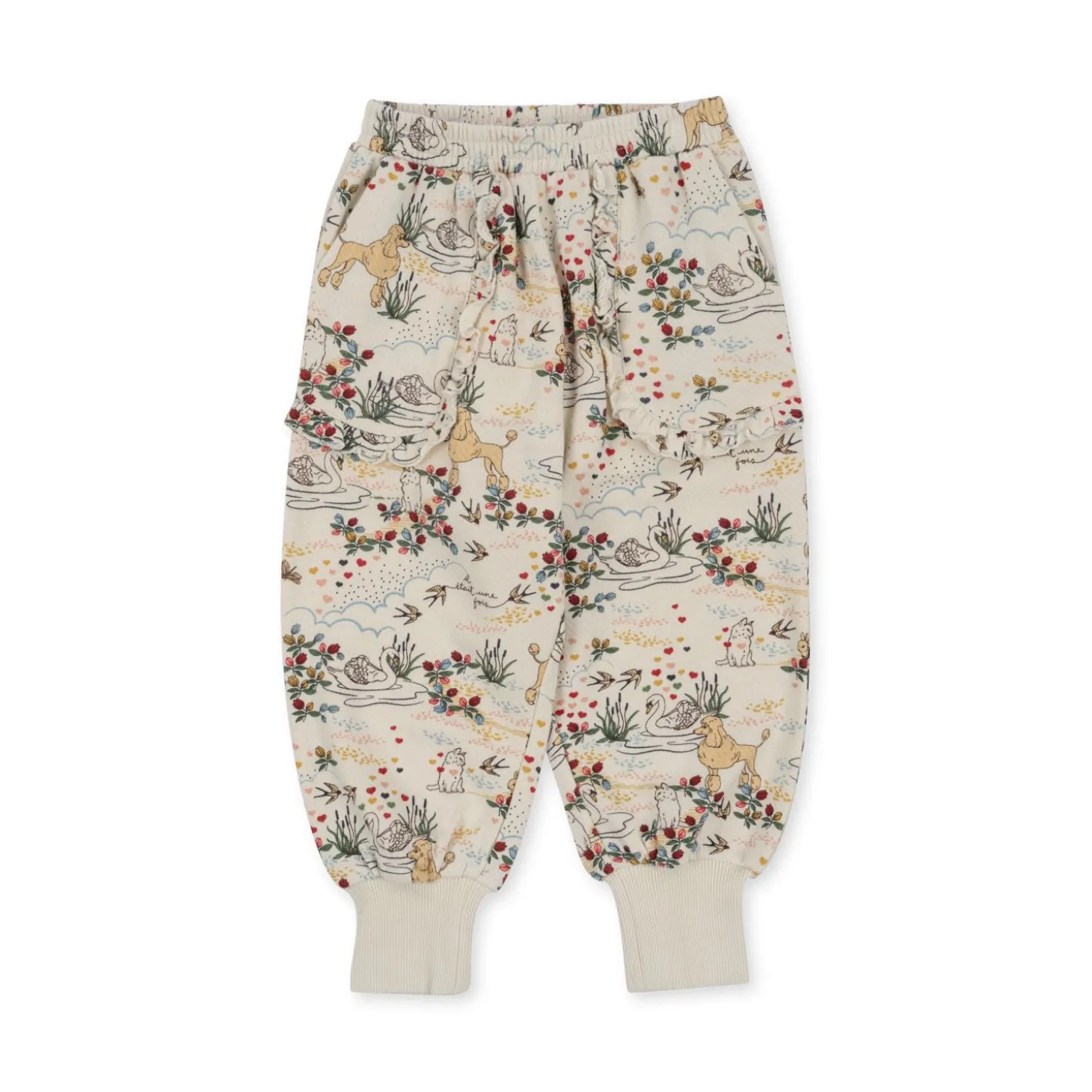 Konges Sløjd Loupy Lou Bukser Med Flaeser - Mizumi*Born Strik & Sweats